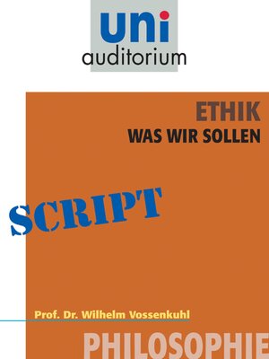 cover image of Ethik--was wir sollen